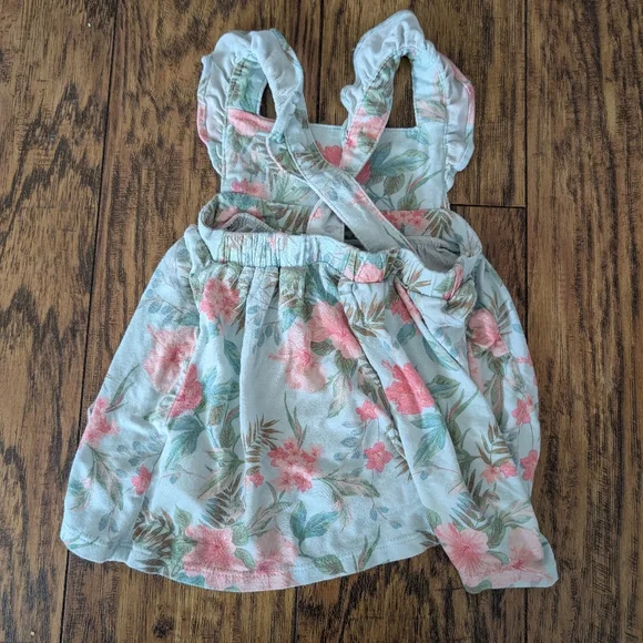 💥3/$24 Angel Dear Bamboo Tropical Print Ruffle Bummy Set - Picture 3 of 4